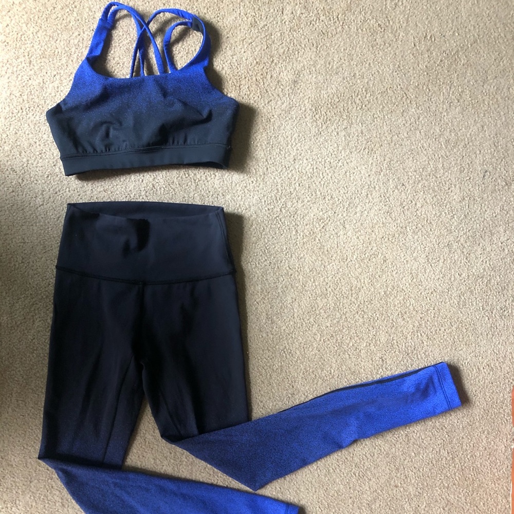 Lululemon bra and leggings set